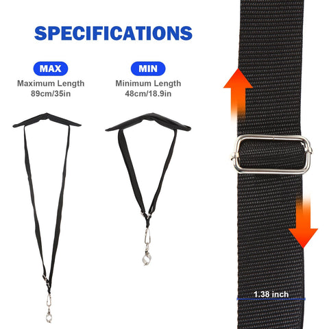 Aoheke padded-shoulder strap reduces shoulder pressure during long sessions