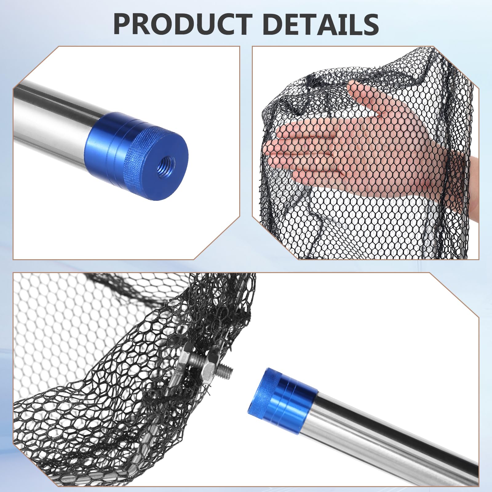 Aoiaute flexible black net ideal for delicate catches.