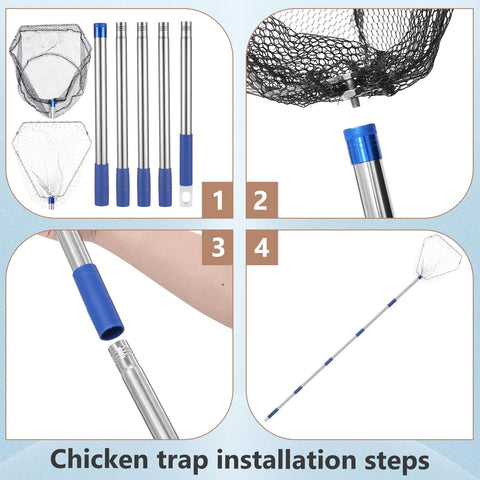 Aoiaute outdoor poultry farming net set suitable for birds and wildlife.