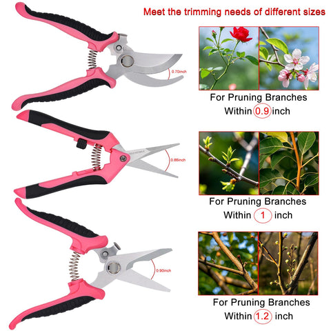 Aokbean ergonomic handles highlighted for comfortable extended pruning.