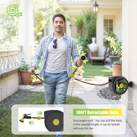Aokia 180° swivel bracket allows smooth movement around plants.