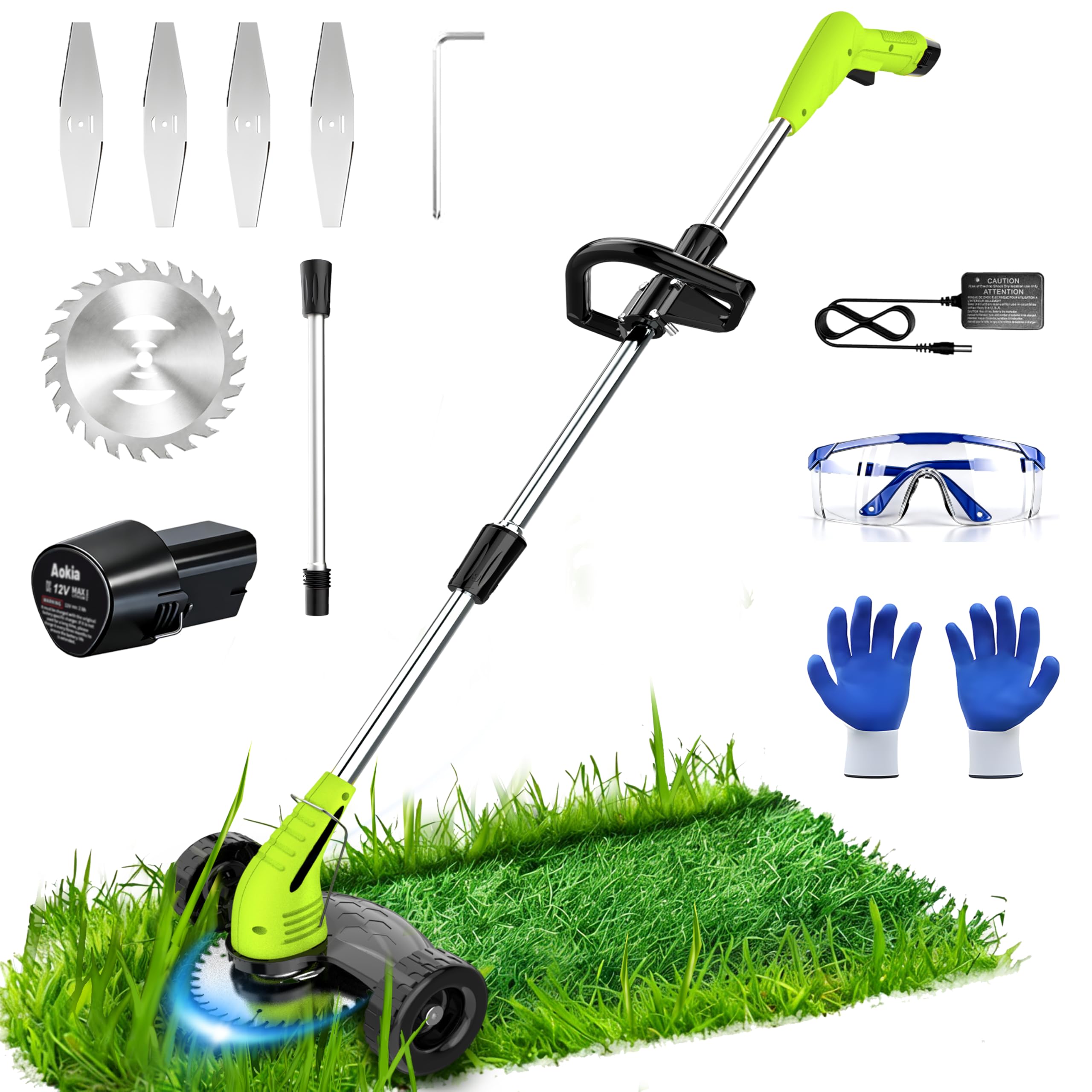 Aokia electric weed wacker compact design for easy handling in small yards