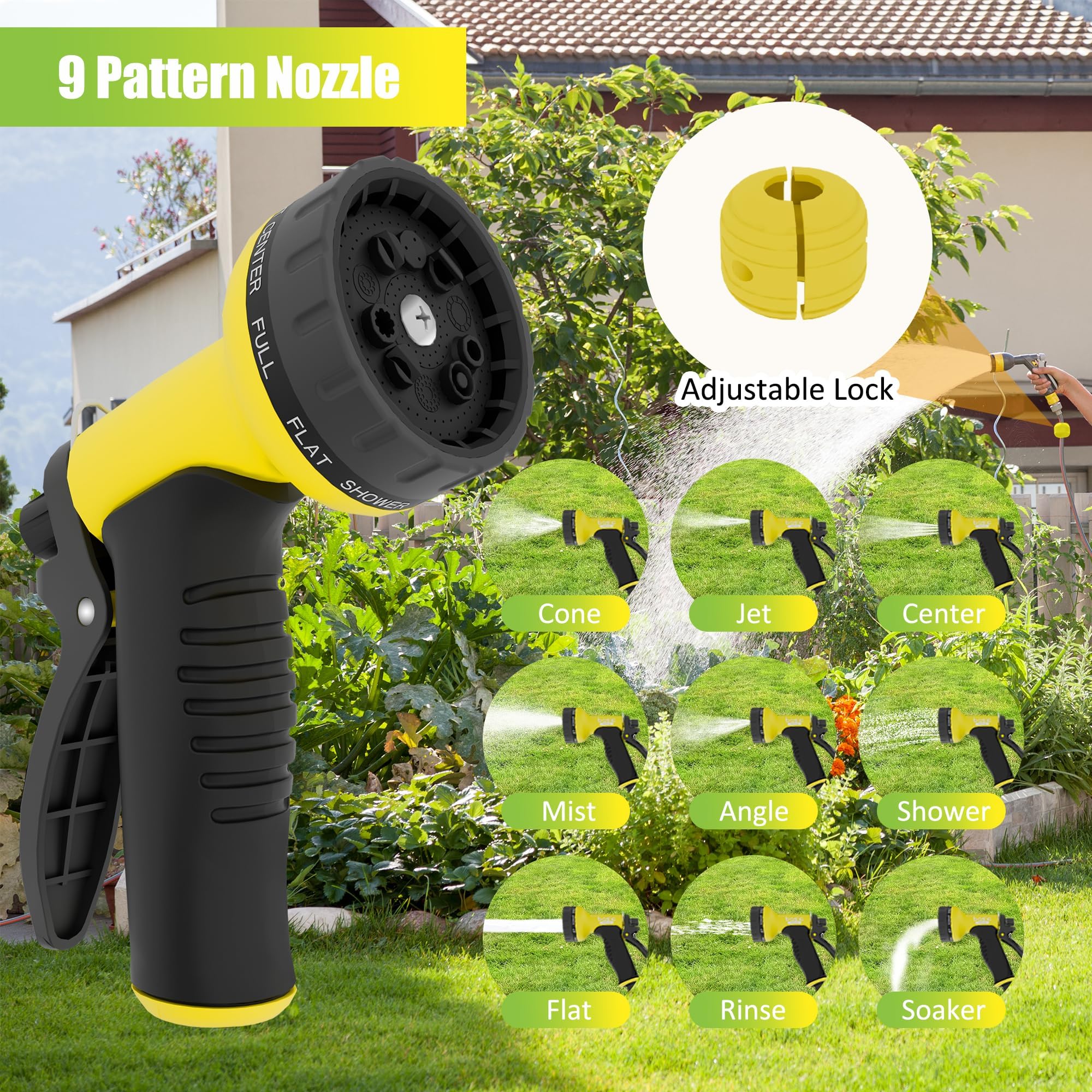 Aokia leader hose guides extended reach for patios and driveways.