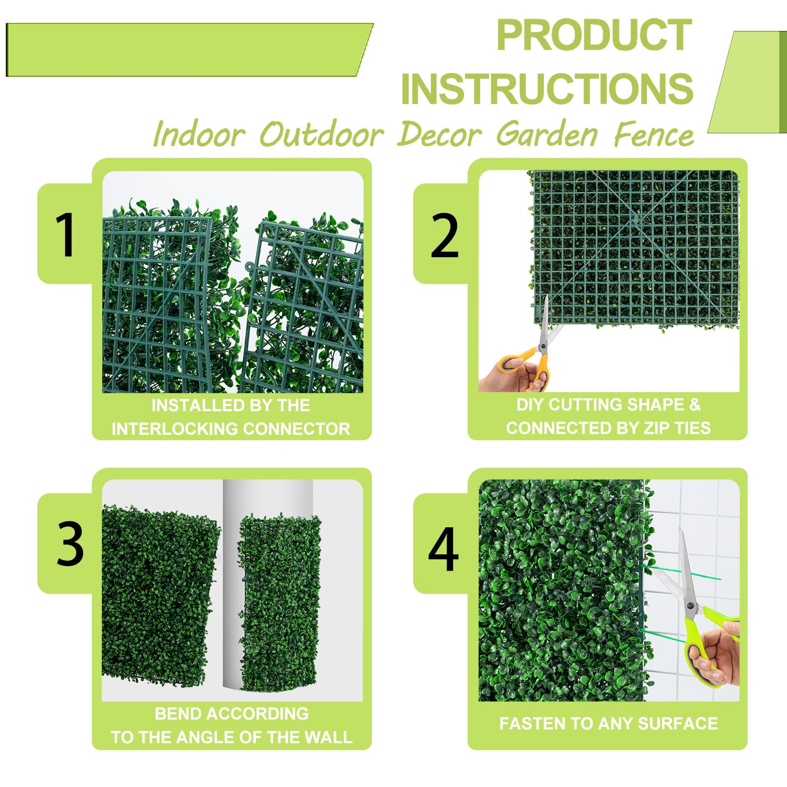AOKIIE AOKIE greenery wall decor brightens outdoor spaces and events.