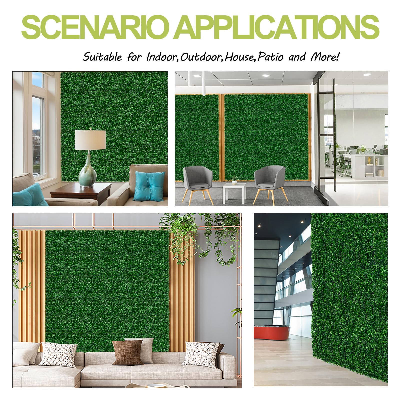 AOKIIE AOKIE UV-resistant hedge panel withstands weather while staying vibrant.