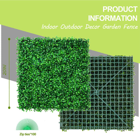 AOKIIE interlocking boxwood panels illustrate quick installation