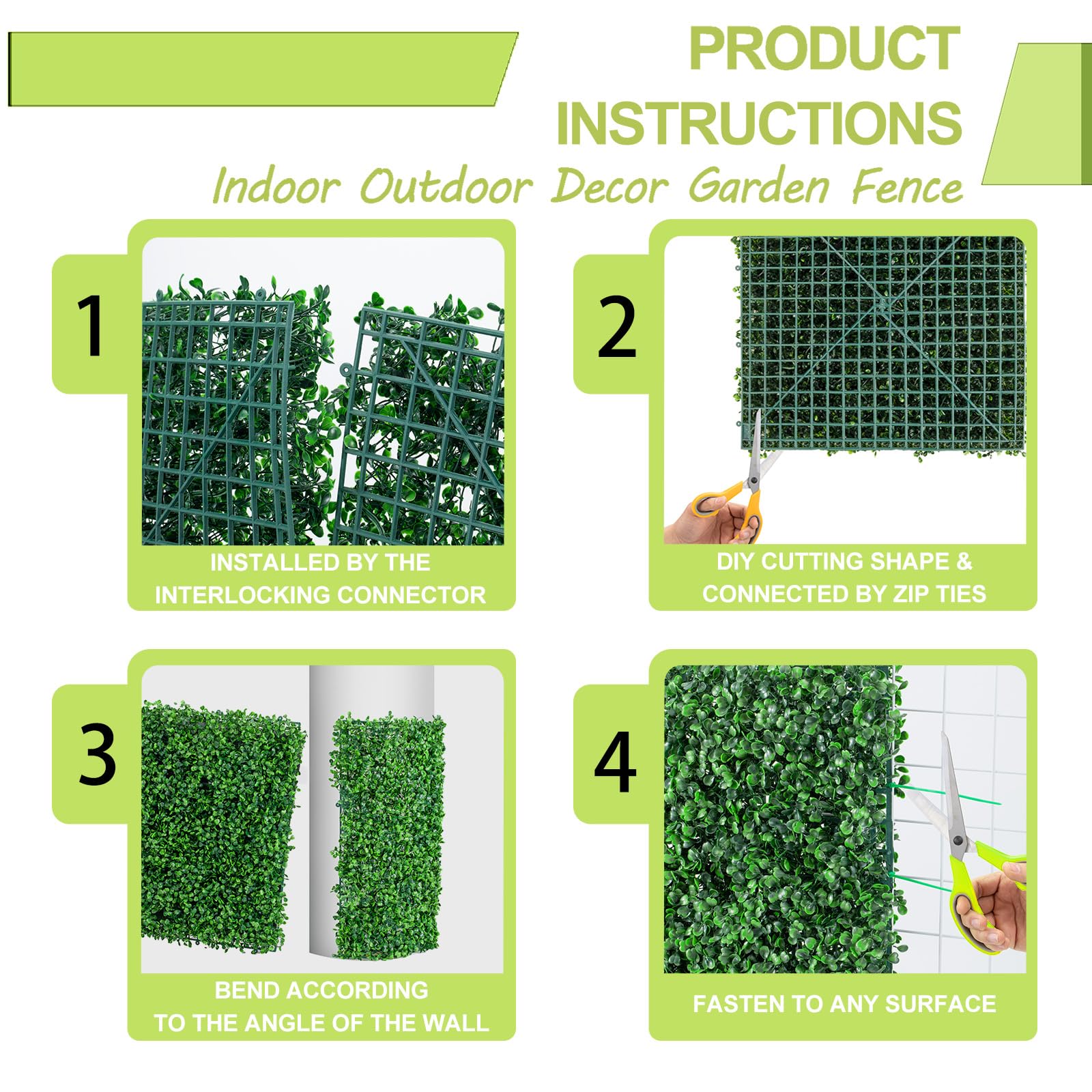 AOKIIE interlocking connectors enable simple DIY installation for quick setup.