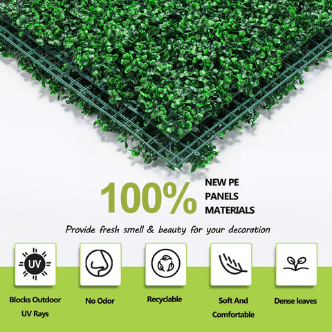 AOKIIE grass wall privacy panel outdoor view highlights weather-ready design.