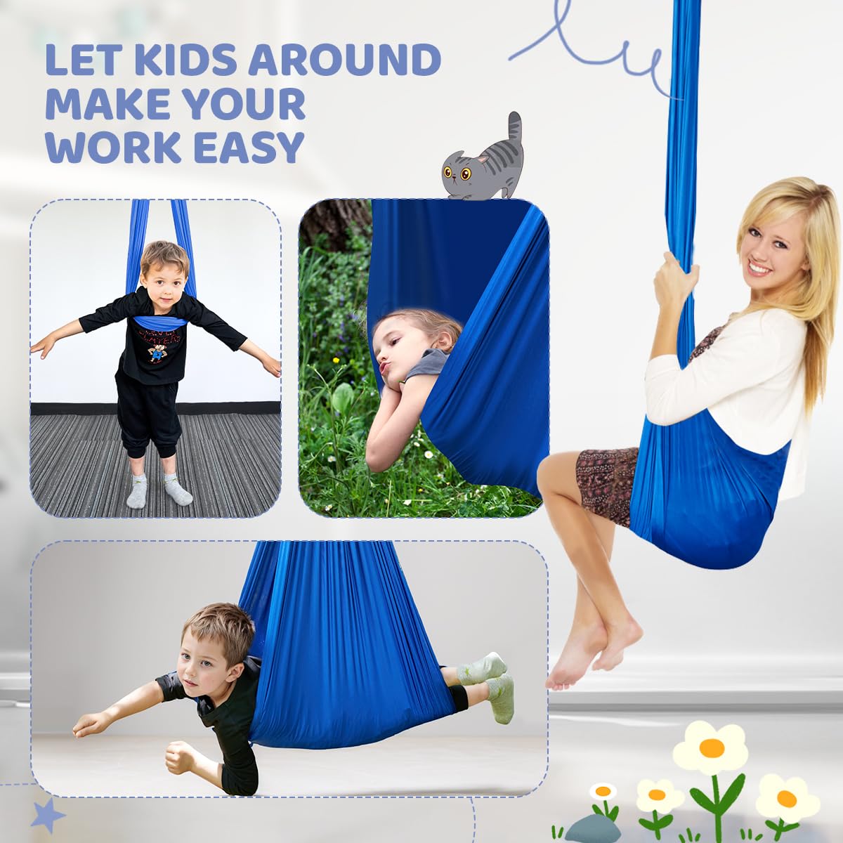 Complete indoor-use kit for the Aokitec sensory swing