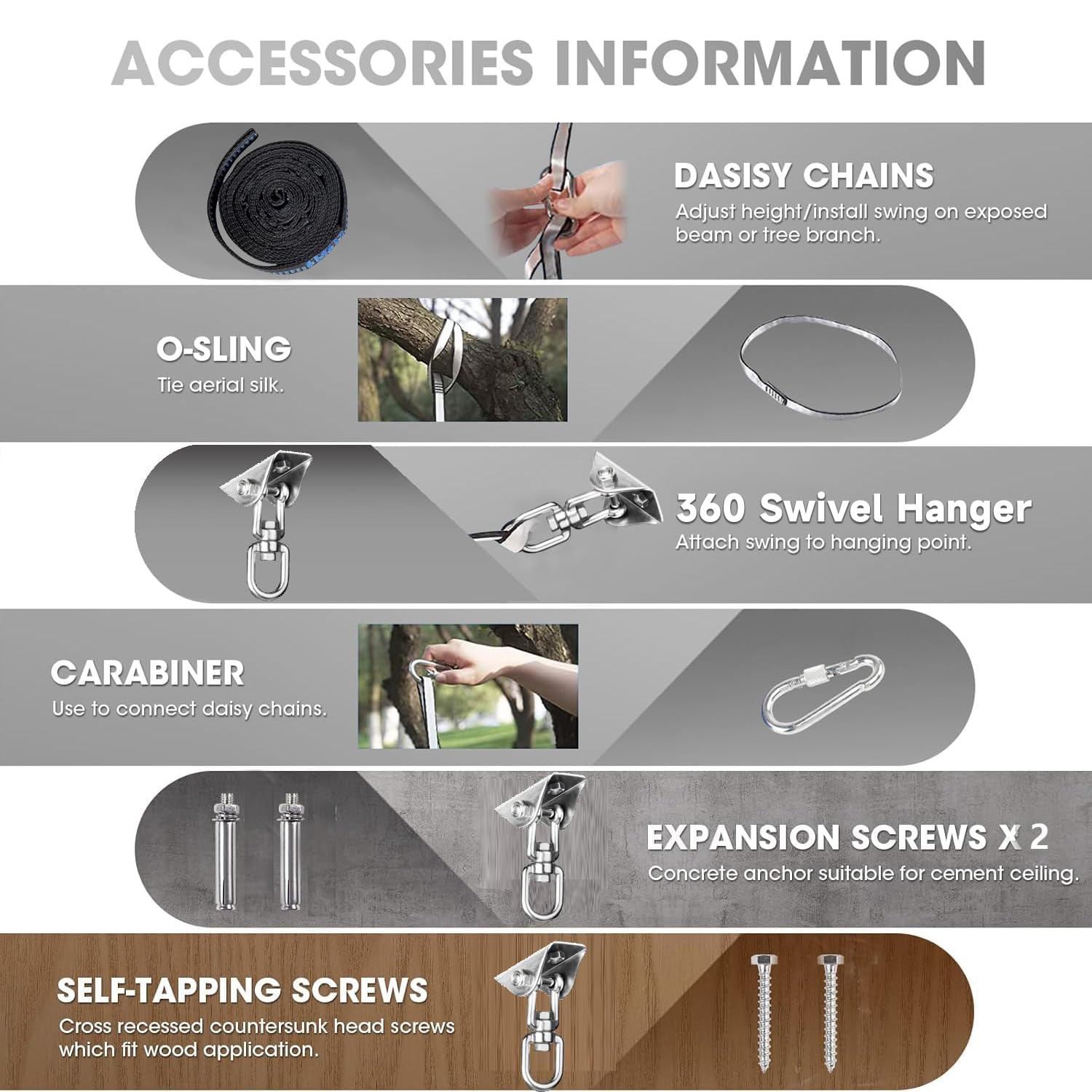 Aokitec twist-lock carabiner ensures secure hanging during daily use.