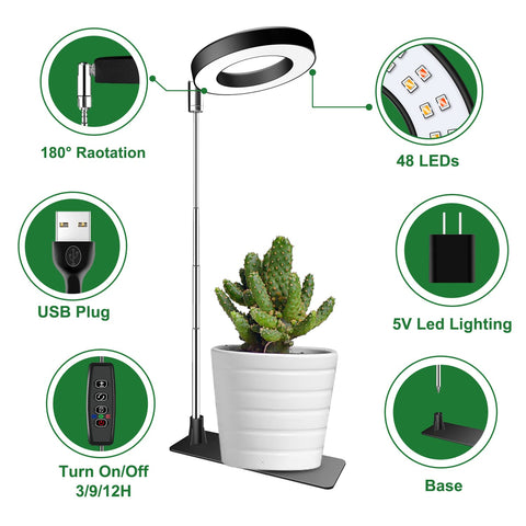 Aokrean 10 brightness levels tailor light intensity to plant needs