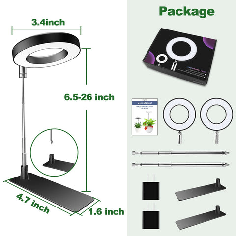 Aokrean grow light height adjustment pole reaching tall houseplants