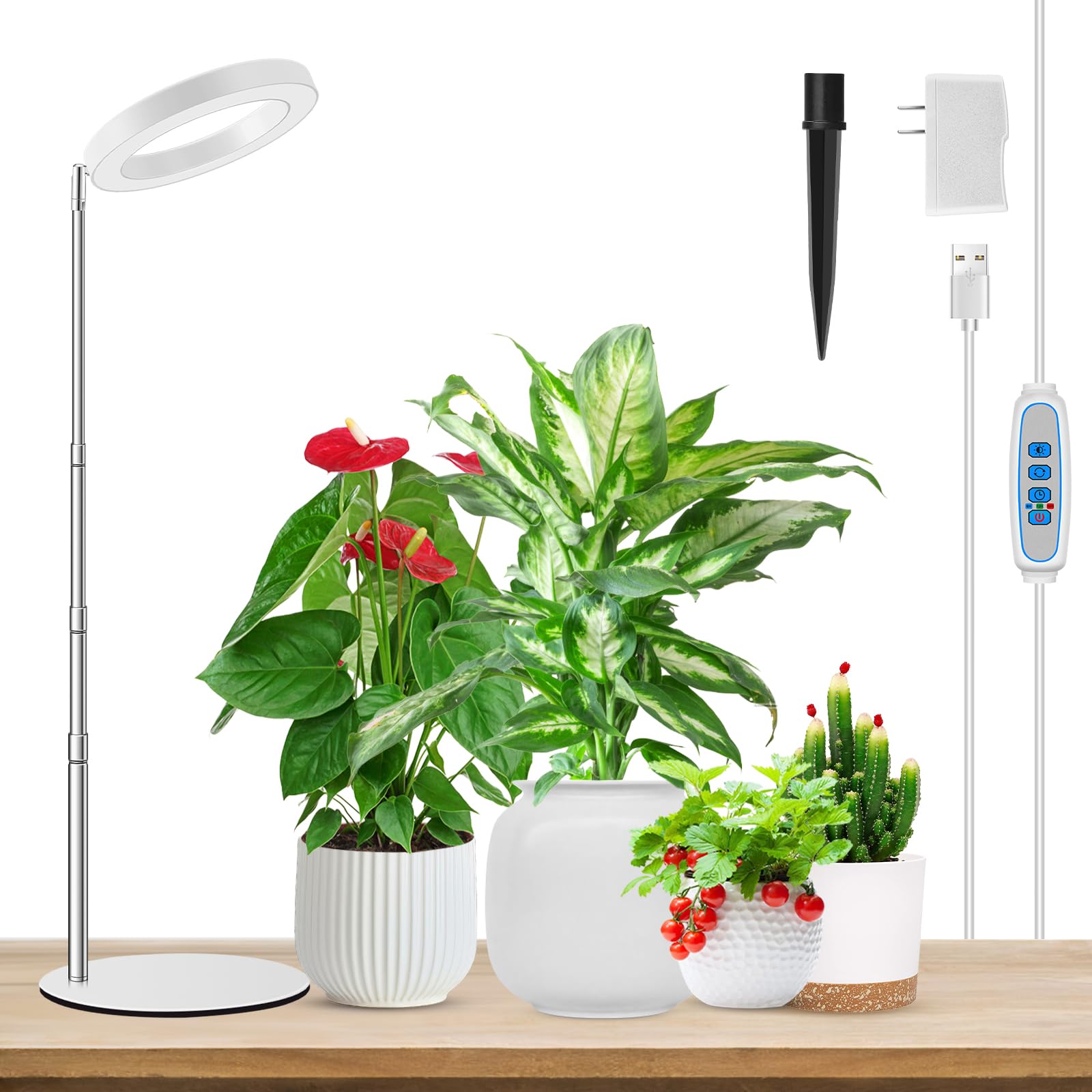 Aokrean grow lights base stability for secure tabletop setup