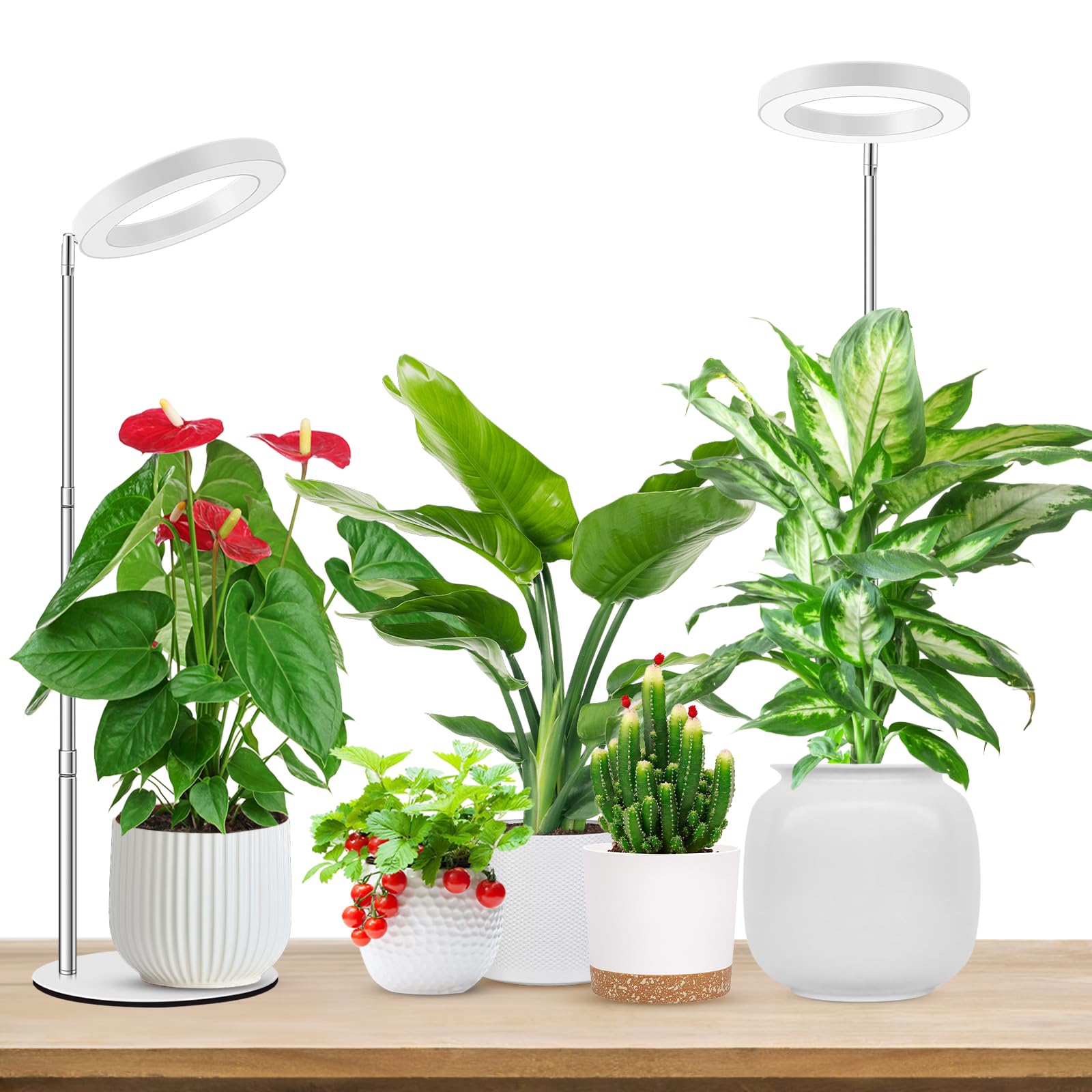 Aokrean grow light base and table setup for stable desk placement