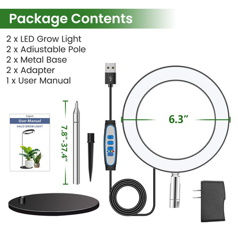 Aokrean Grow Lights high efficiency LEDs deliver bright output efficiently