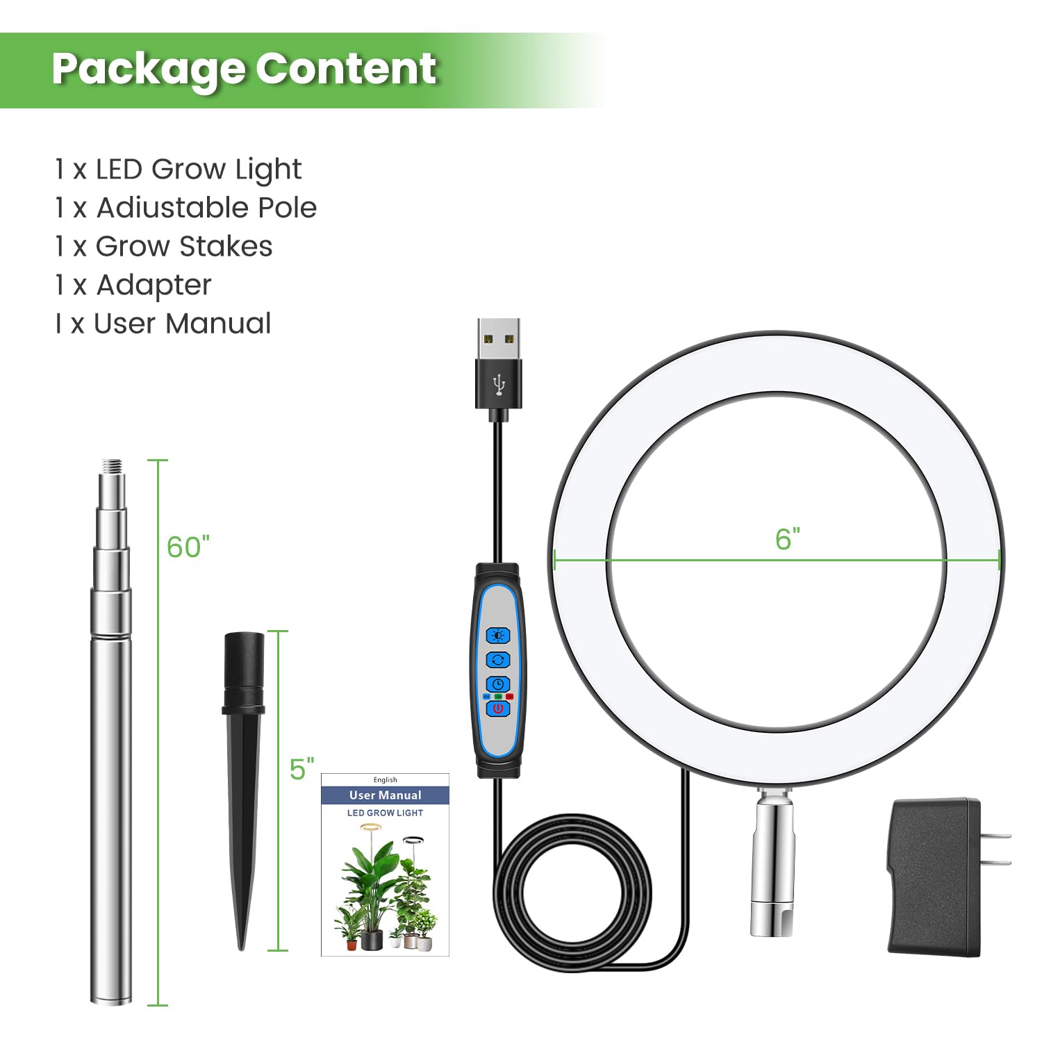 Aokrean 80-LED array delivers bright, efficient indoor illumination for thriving plants.