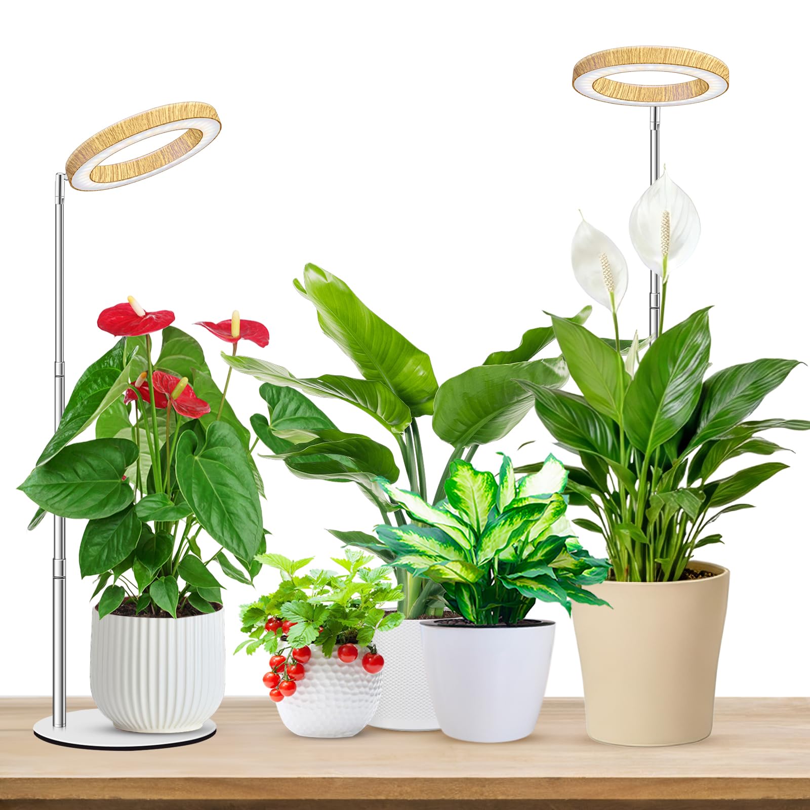 Aokrean plant grow light base provides stable desk support for indoor gardening.