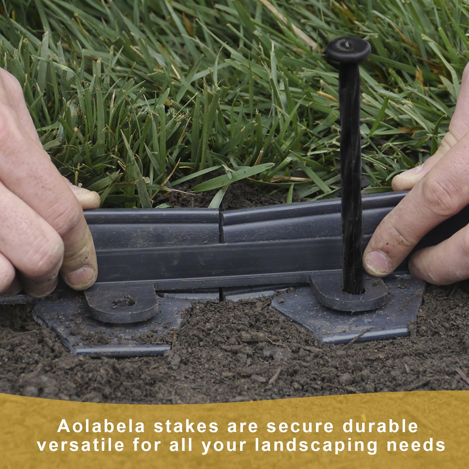 Aolabela artificial turf stake 8inch keeps synthetic lawn in place during wind.