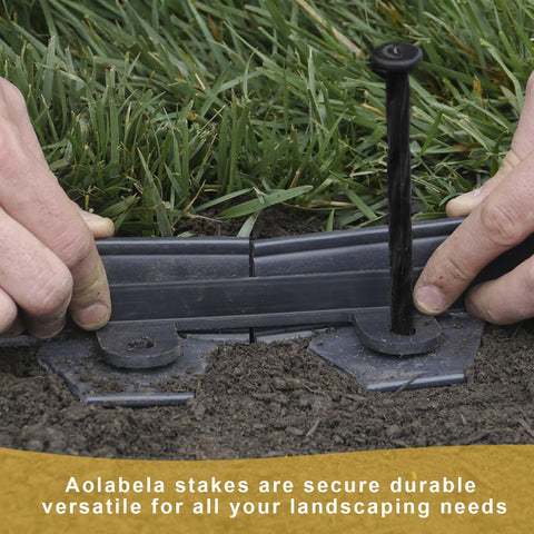 Aolabela artificial turf stake 8inch keeps synthetic lawn in place during wind.