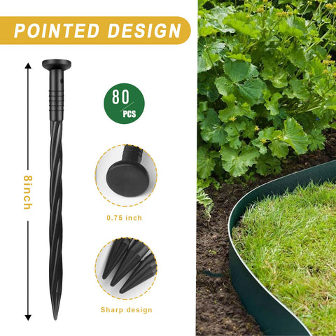 Aolabela paver edging stake 8inch supports durable, straight lines along paved borders.