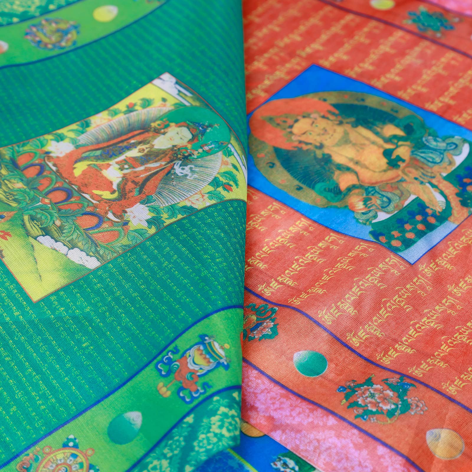 Aolamegs decorative flags enhance indoor spaces with tranquil hues.