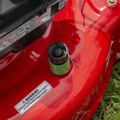 Garden hose quick-connect snap with Aolamegs attachment