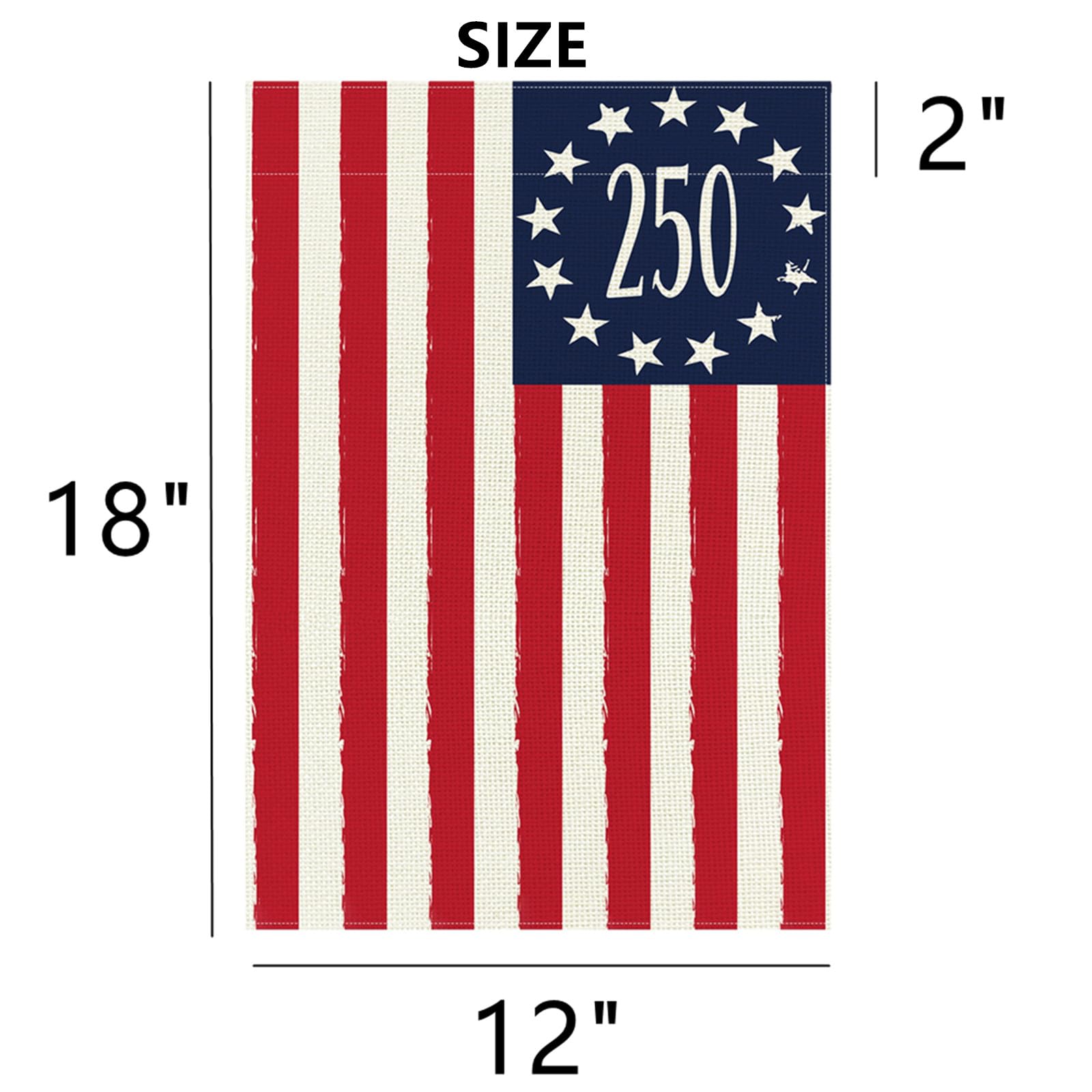 Aolime 4th of July yard decor flag, ideal for patios and gardens