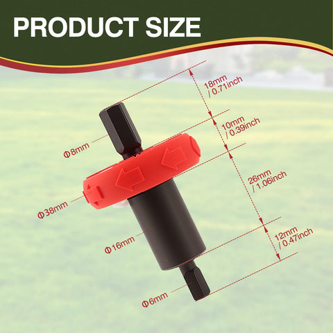 AOLKKSI adapter material close-up highlights CRV and plastic construction for durability.