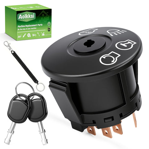 AOLKKSI ignition switch with seven terminals and two keys for reliable starts.