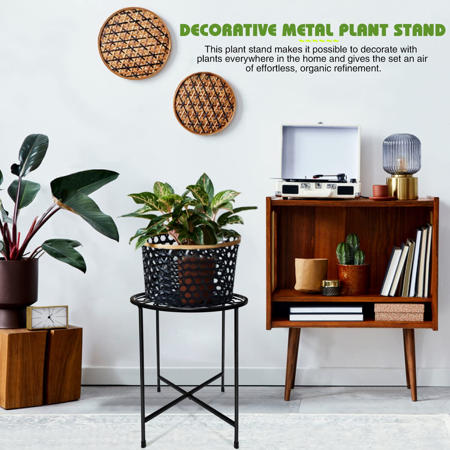 Aonagi minimalist black finish enhances any living space as decor.