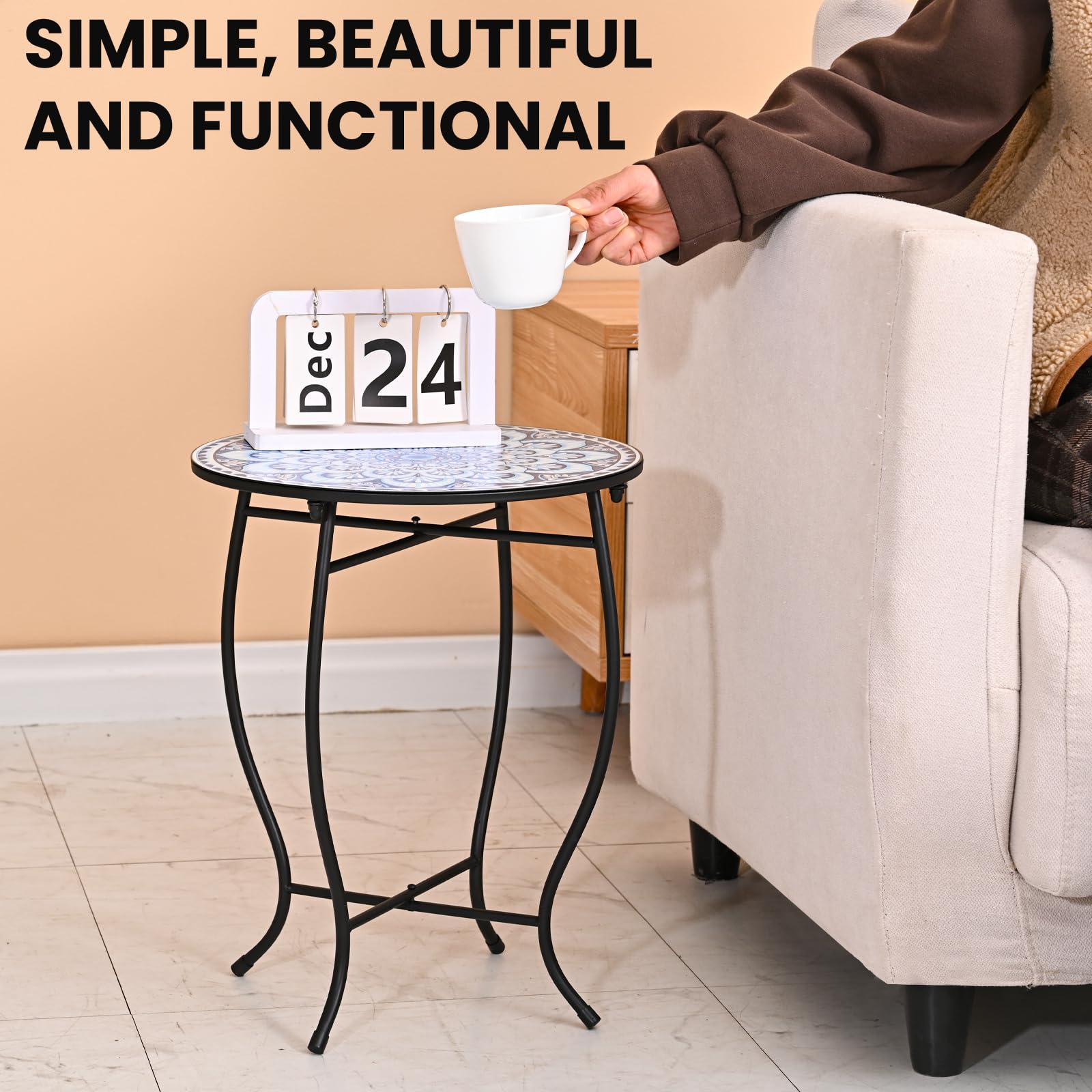 Aonagi weatherproof metal frame highlighting durable, all‑weather design.