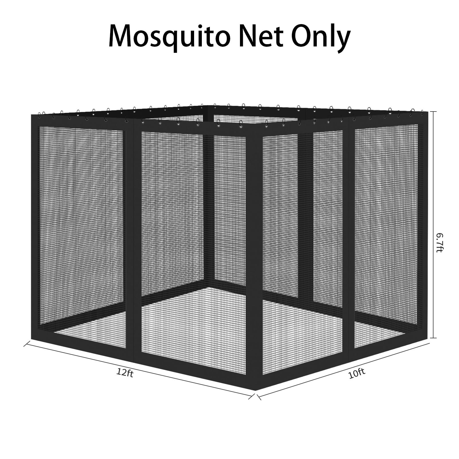 Aonear backyard dining mesh screen helps family meals without insects.