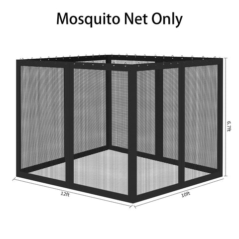 Aonear backyard dining mesh screen helps family meals without insects.