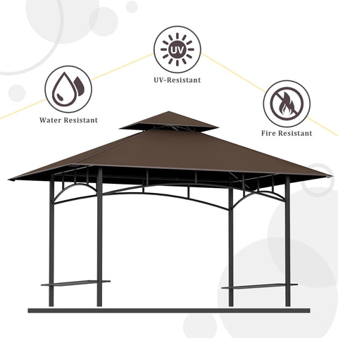 AONEAR vented double-layer canopy top design reduces wind pressure for stability