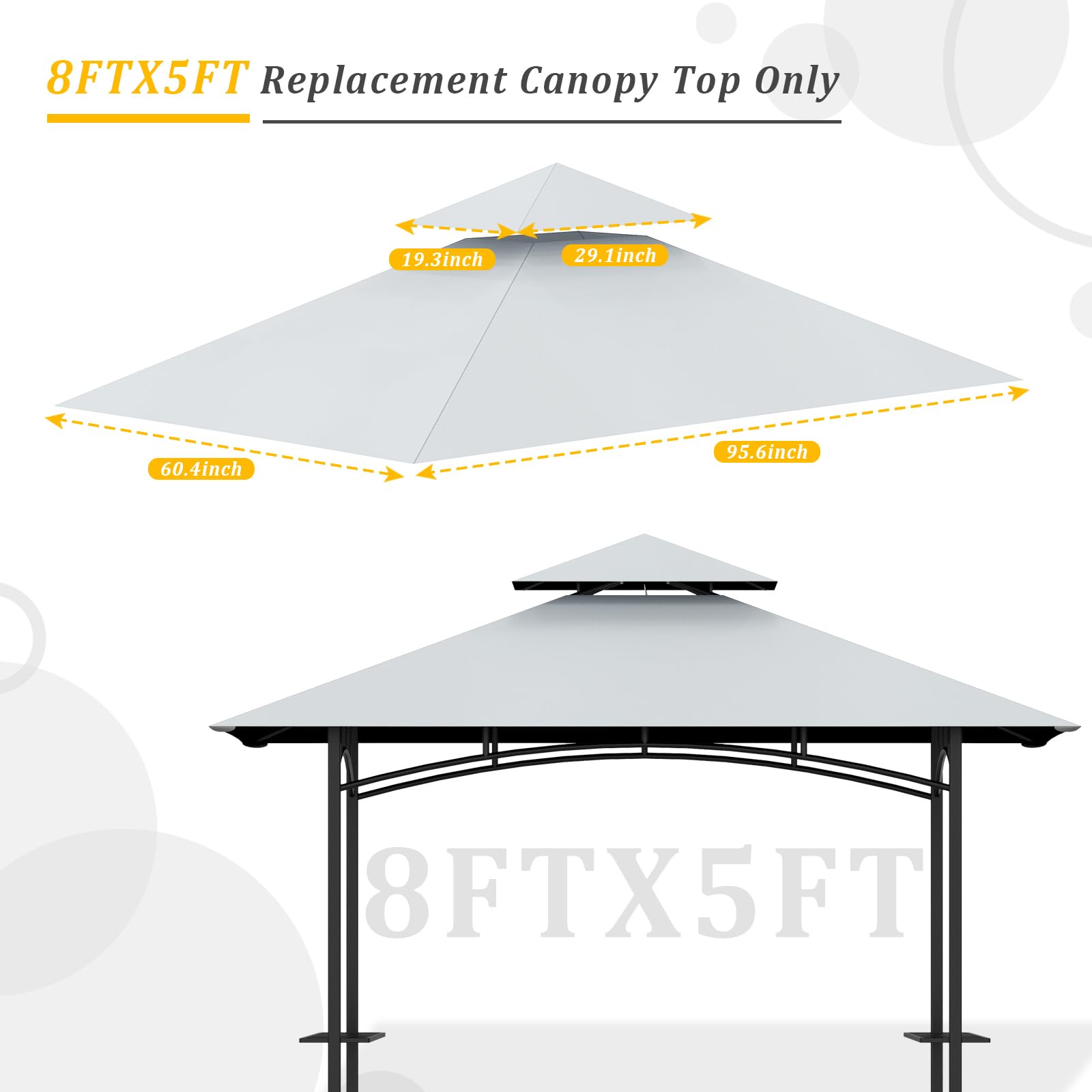 Aonear easy-install replacement makes setup quick and worry-free.