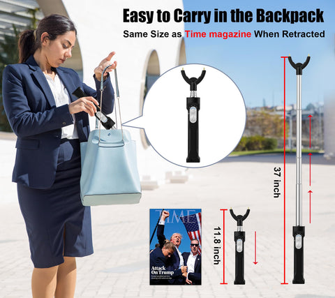 Aooccder retractable cattle prod extends from 12 to 37 inches for flexible control