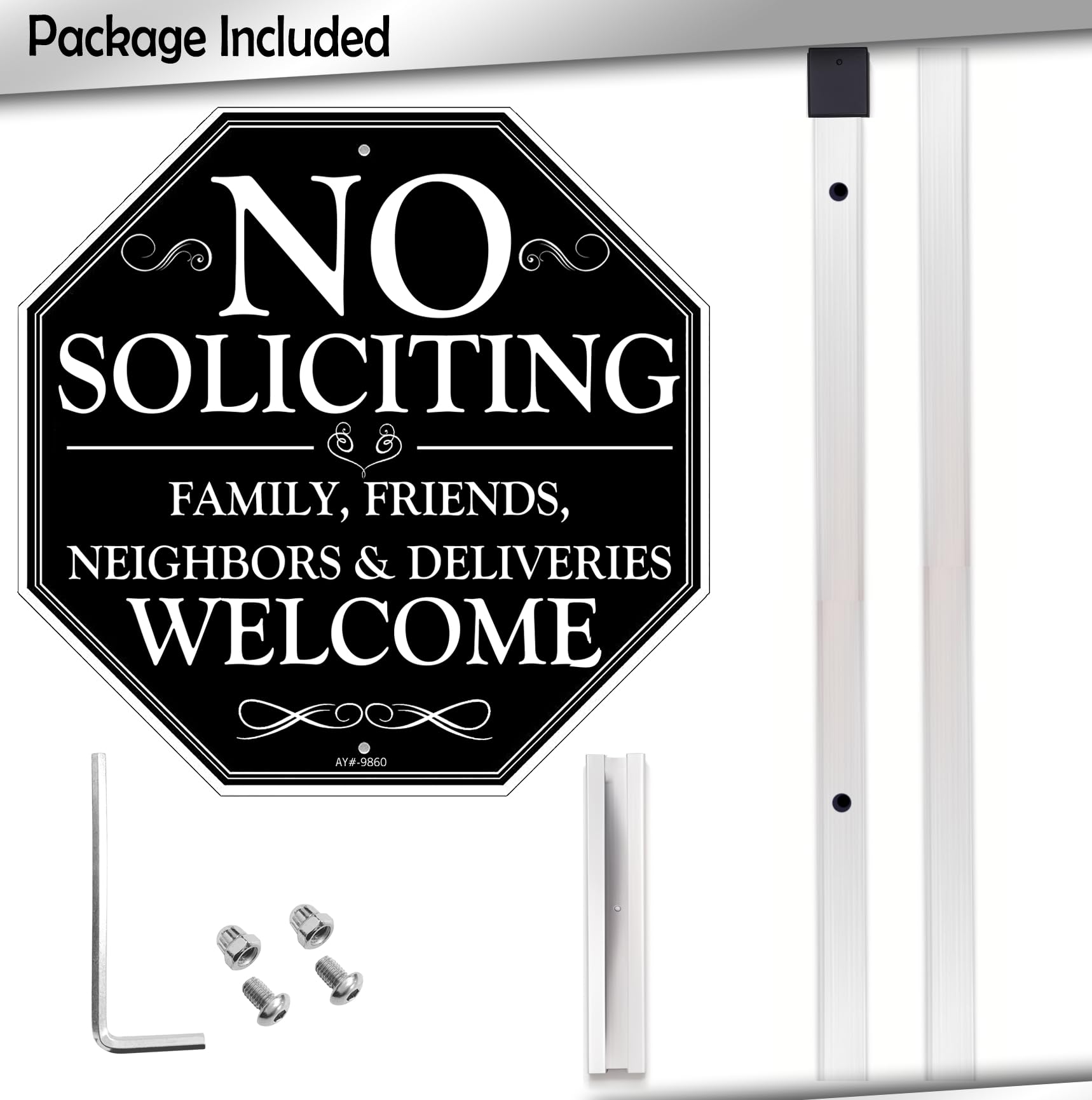 Easy-install AOOCY sign reduces door interruptions.