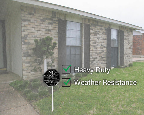 AOOCY Weather-ready sign withstands seasonal wear
