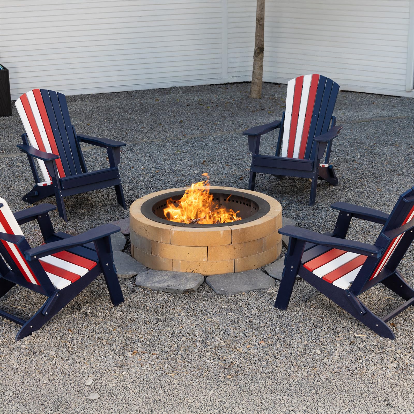 Aoodor backyard ambience fire ring creating warm outdoor space