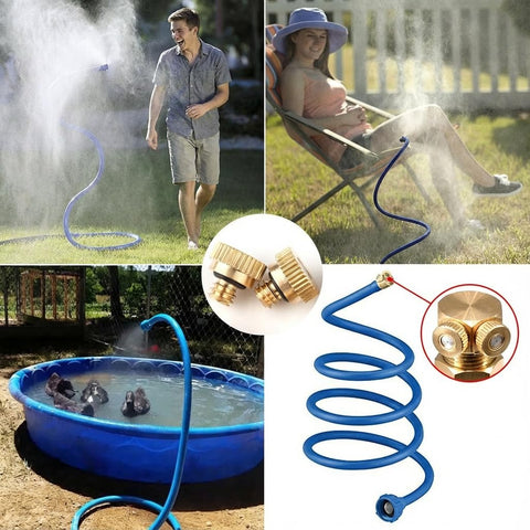 Aootech outdoor misting nozzles provide efficient water use and strong spray patterns.