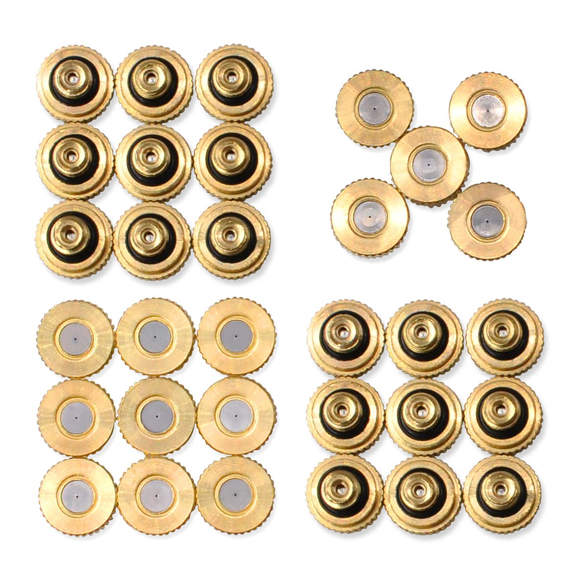 Aootech brass misting nozzle for outdoor cooling and landscape use.