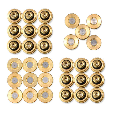 Aootech brass misting nozzle for outdoor cooling and landscape use.