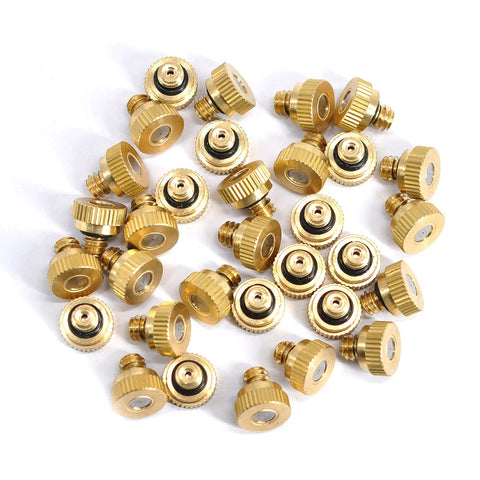 Aootech brass misting nozzle fits 10/24 UNC threads on many systems.