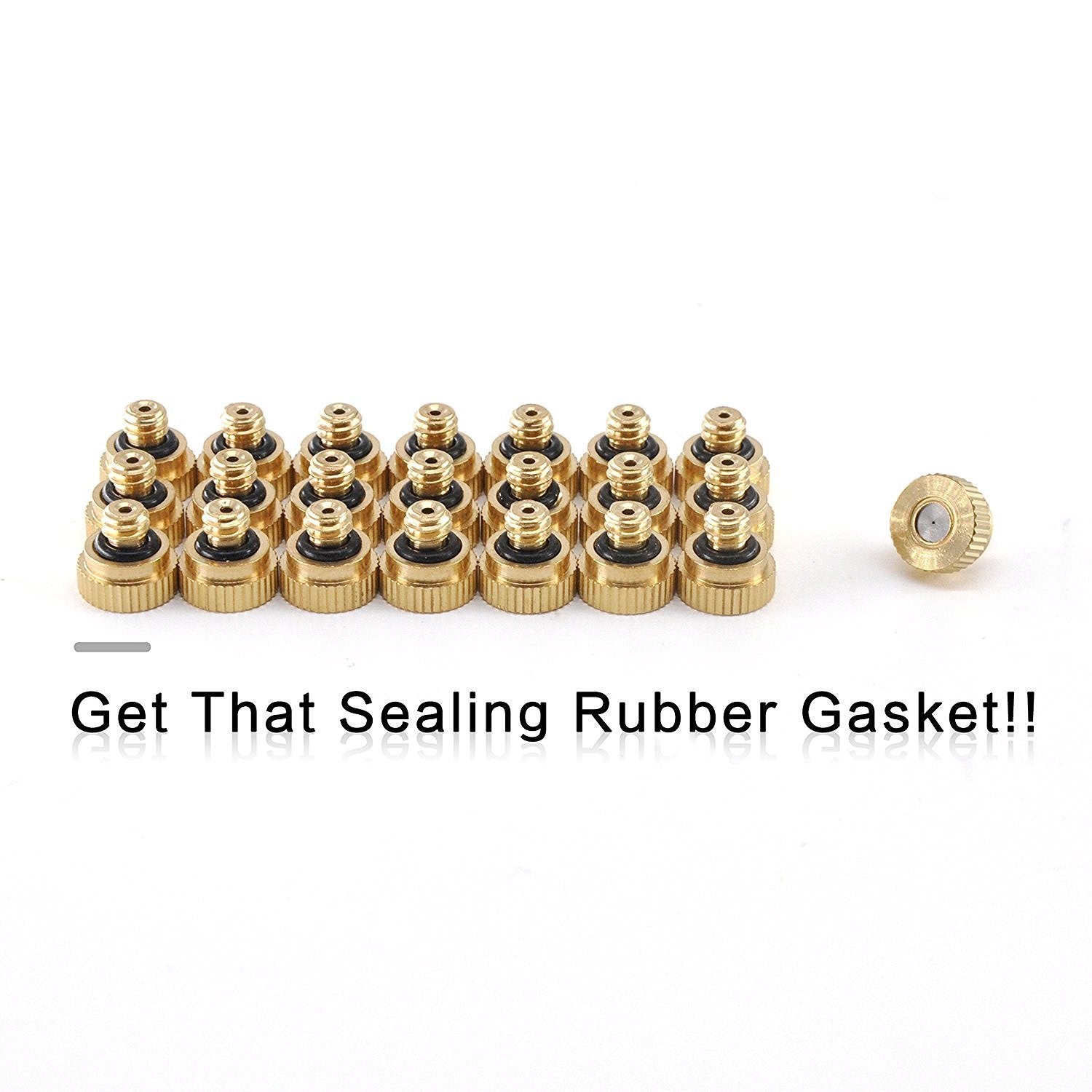 Aootech outdoor patio cooling setup using brass misting nozzles