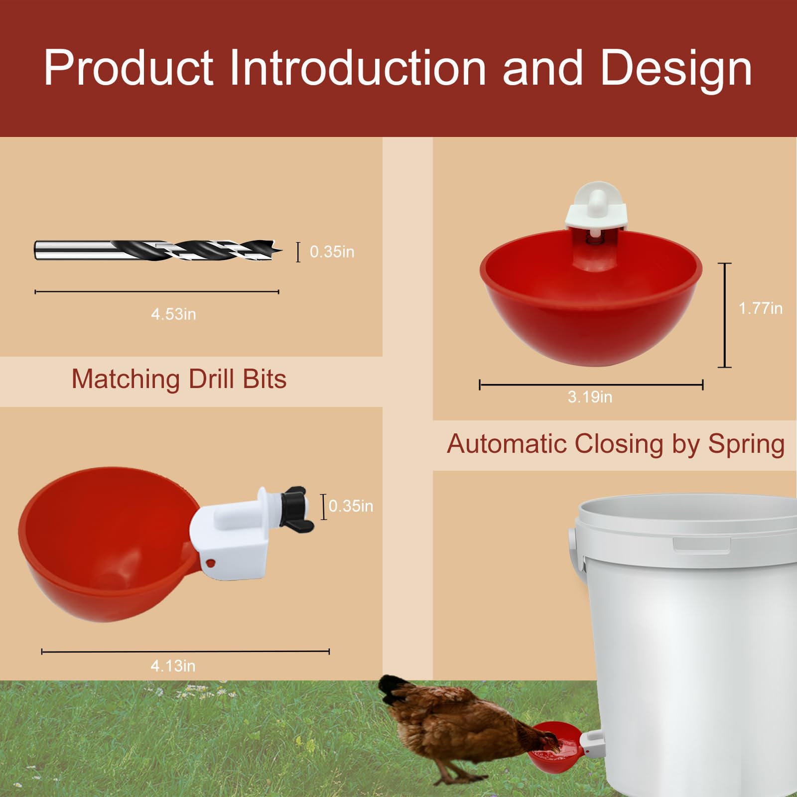 Aopchry hole opener tool included for easy mounting holes.