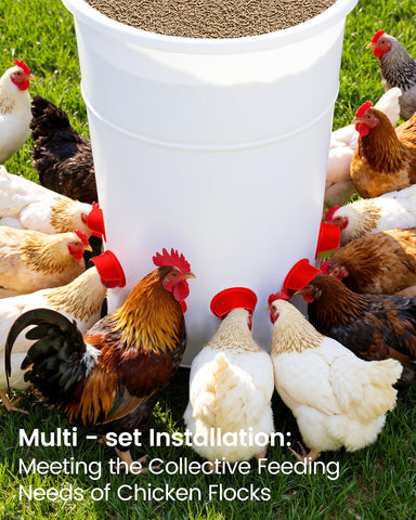Aopchry rain-proof chicken feeder cover keeps feed dry during storms.