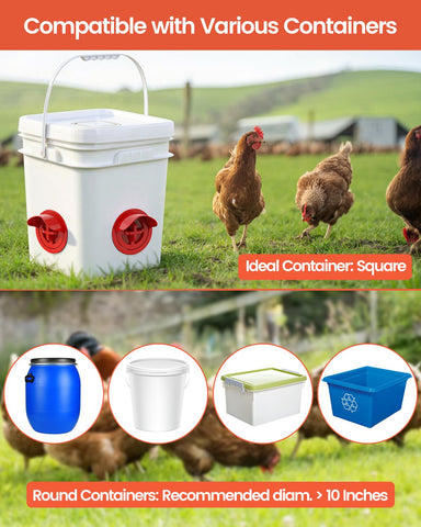 Aopchry safe PP material guarantees safe, durable poultry feeding equipment.