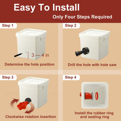 Aopchry two-step installation guide shown for quick setup.