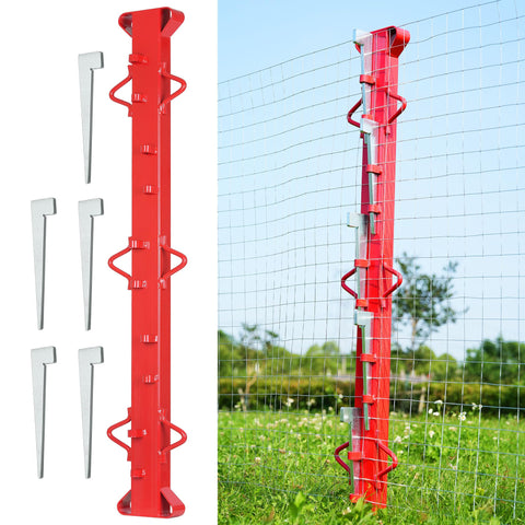 AOPEC 4ft woven wire fence stretcher bar for precise tensioning and secure installation.