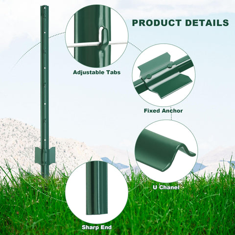 AOPEC anchor plate enhances stability for larger fence sections.